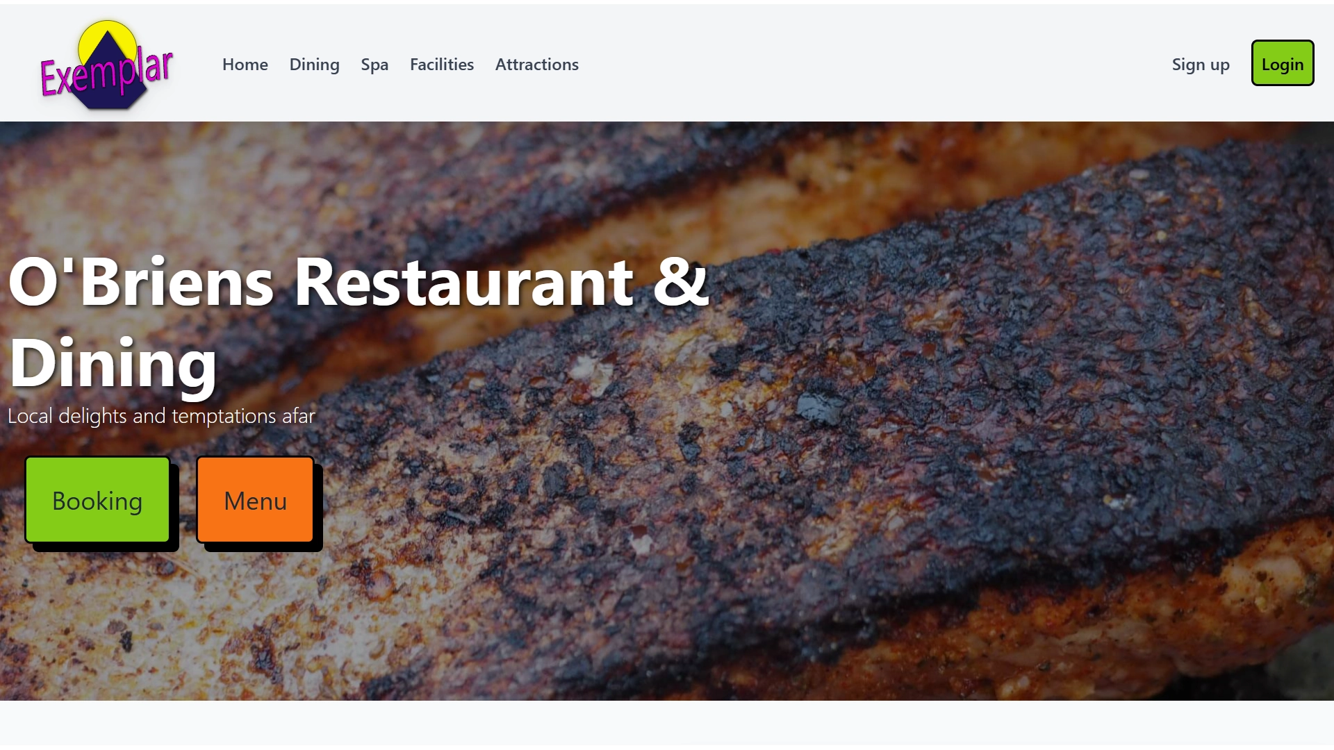 Exemplar Screen shot